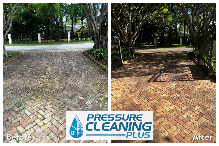 Driveway cleaning sealing