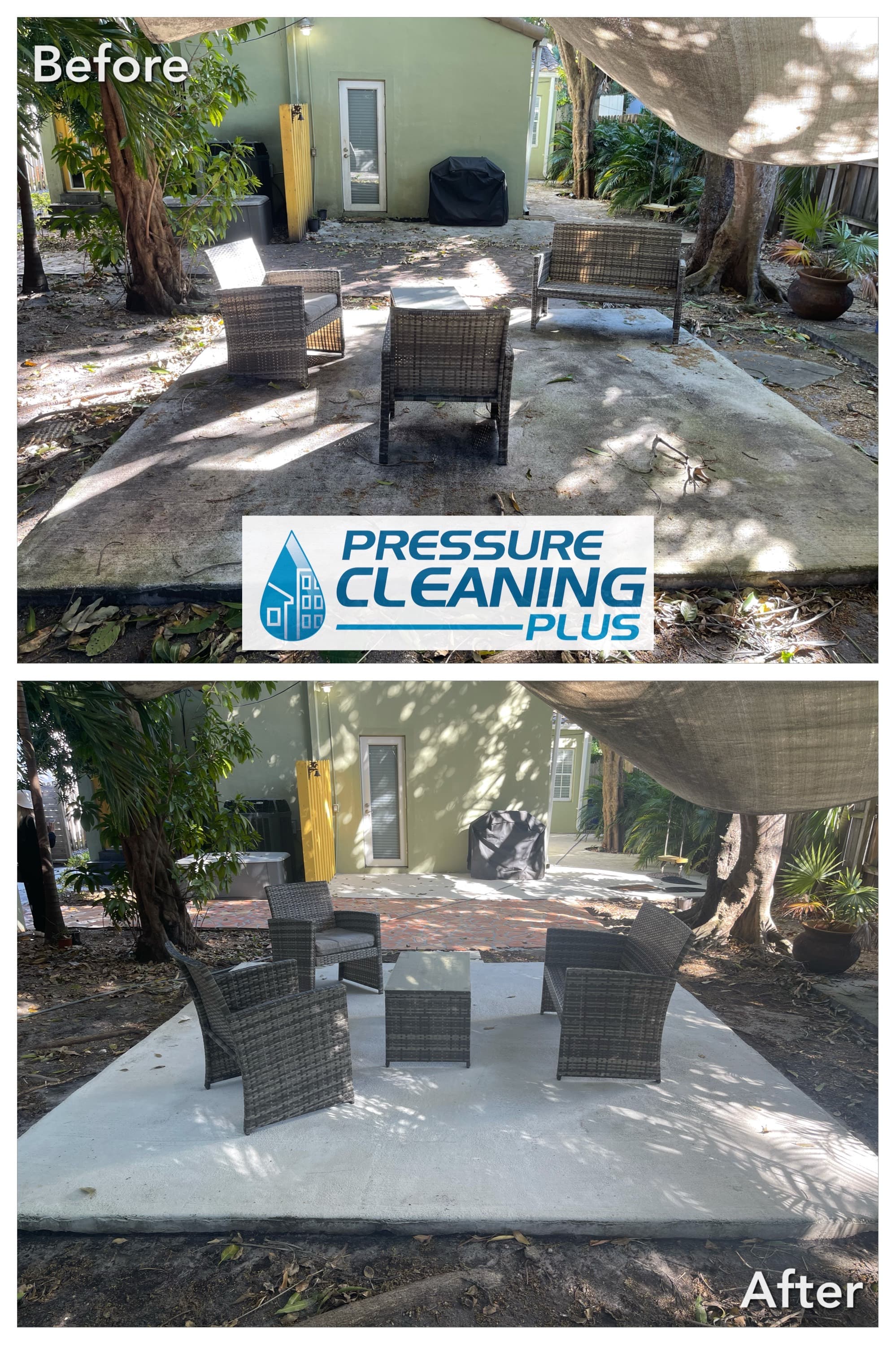 Patio pressure wash miami fl