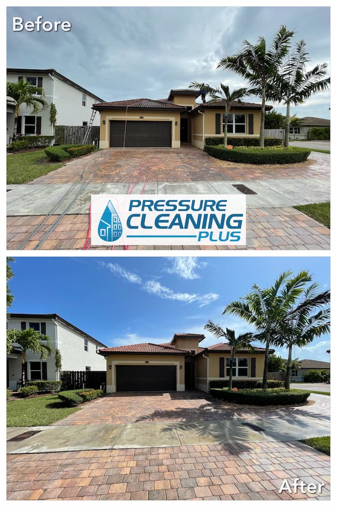 Roof cleaning driveway wash naranja fl