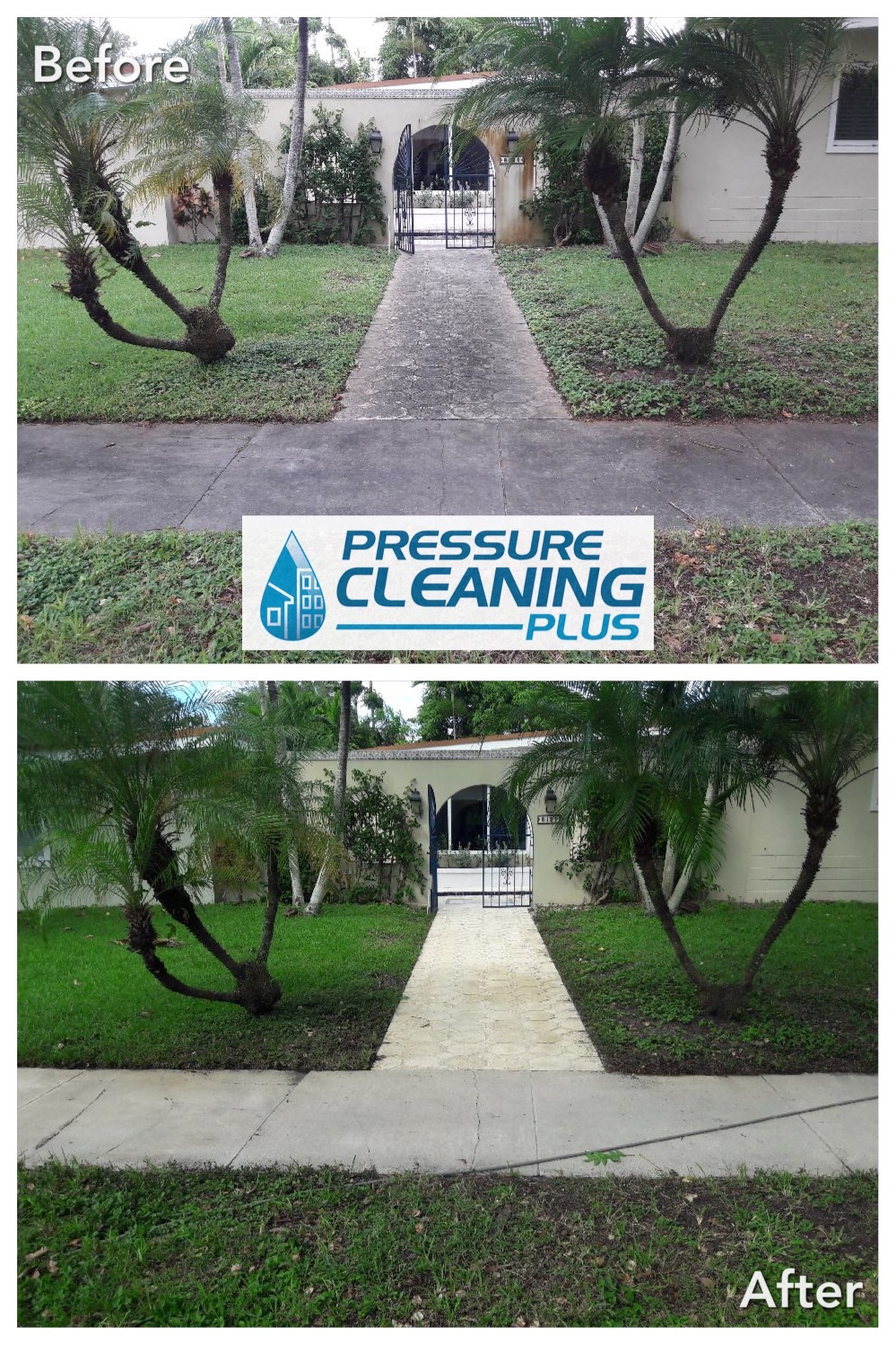 Sidewalk pressure wash coral gables fl