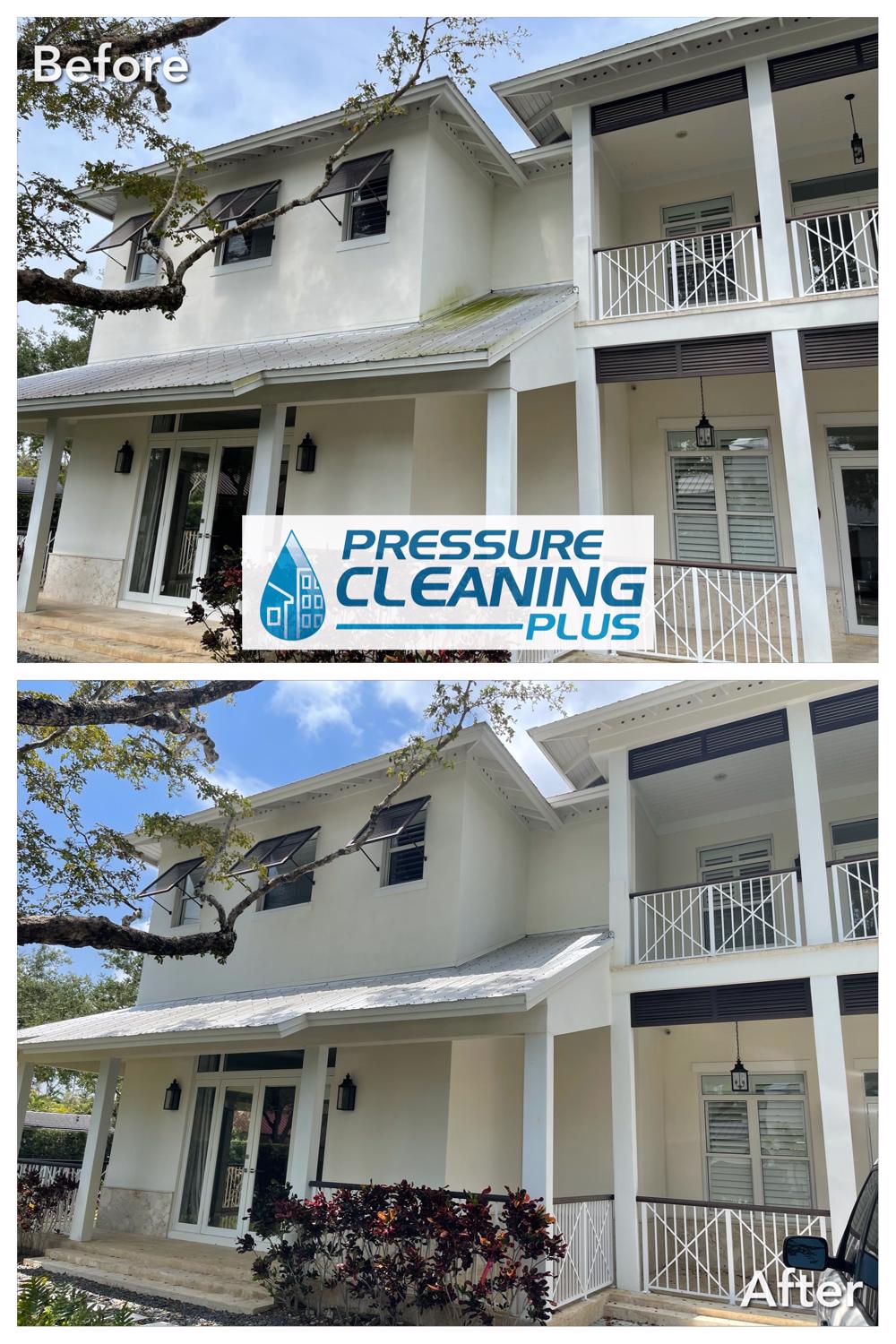 Soft Wash of Roof in Miami, FL